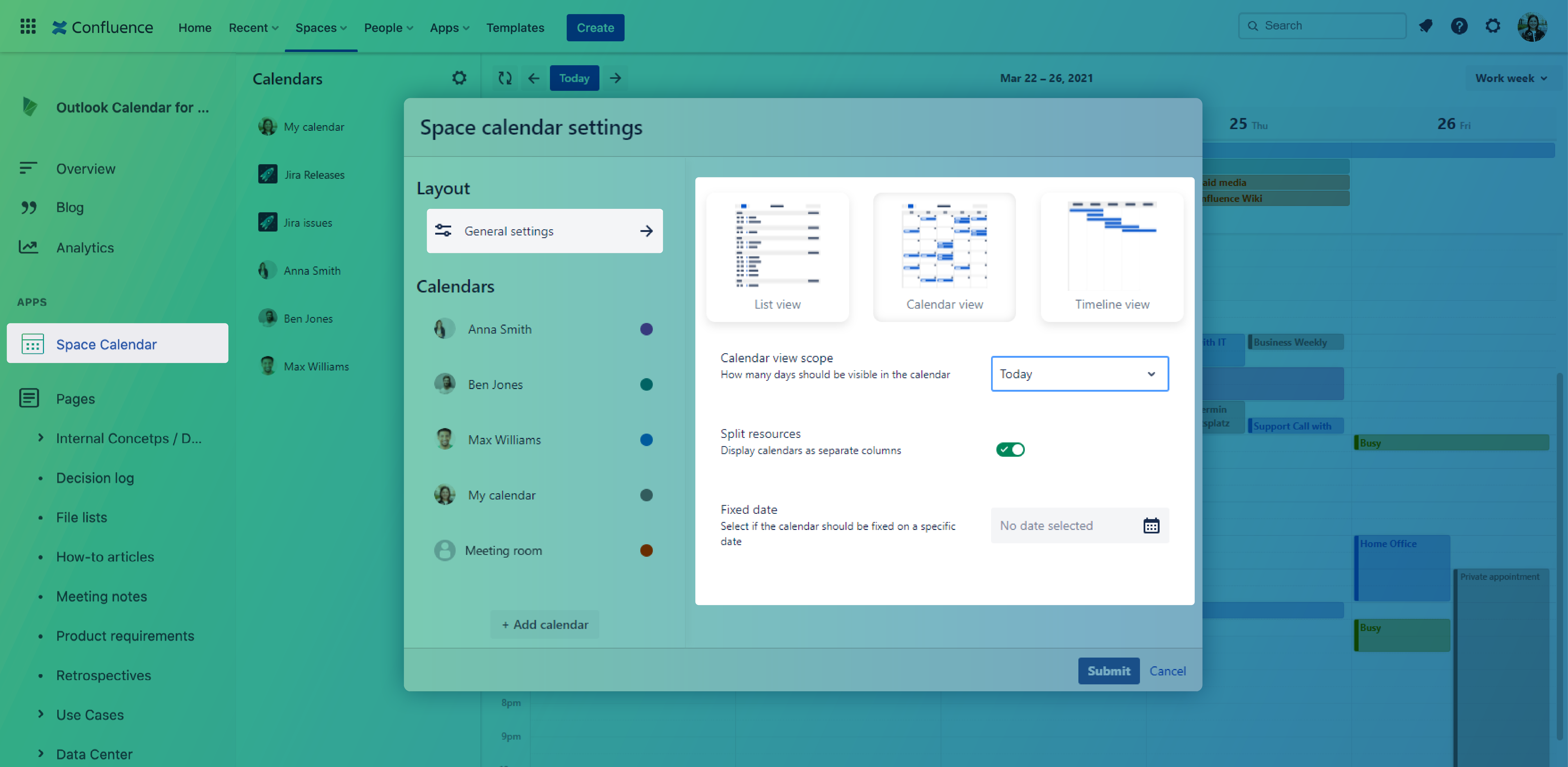 Outlook Calendars in Confluence_View options.png